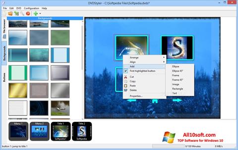 Screenshot DVDStyler Windows 10