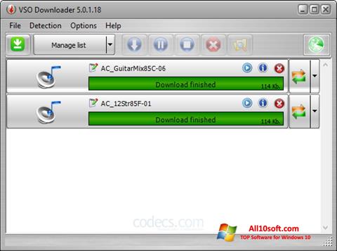 Screenshot VSO Downloader Windows 10