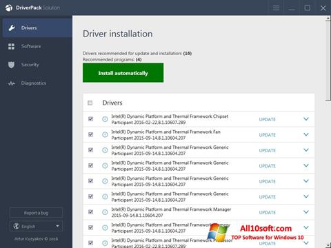 Screenshot DriverPack Solution Online Windows 10