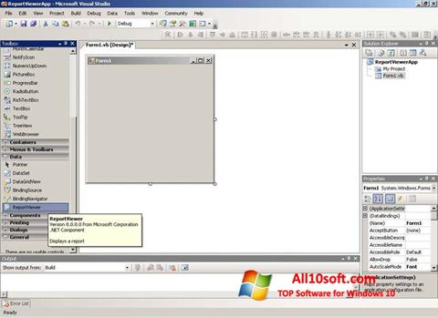 Screenshot Microsoft Visual Studio Express Windows 10