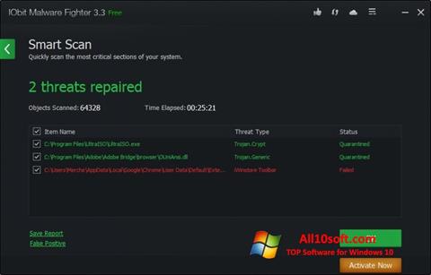 Screenshot IObit Malware Fighter Windows 10