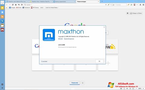 Screenshot Maxthon Windows 10