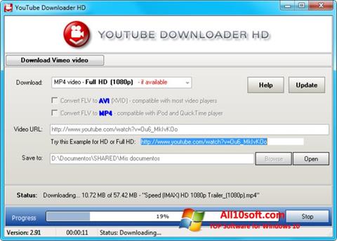Screenshot Youtube Downloader HD Windows 10