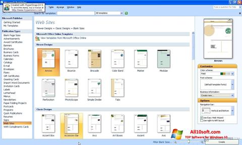 Screenshot Microsoft Publisher Windows 10
