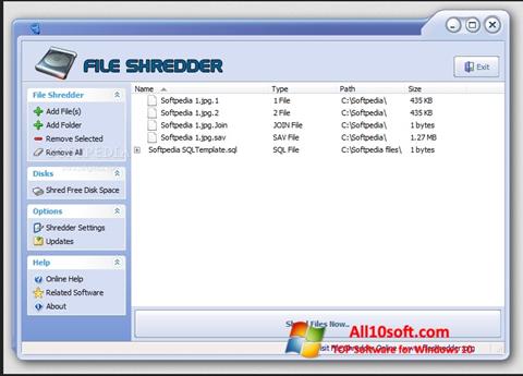 Screenshot File Shredder Windows 10