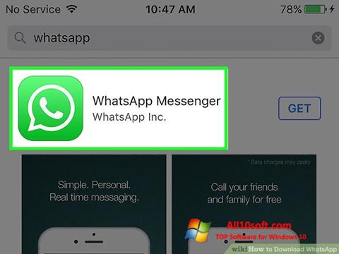 Screenshot WhatsApp Windows 10