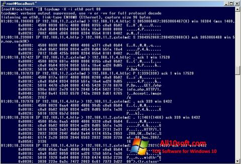 Screenshot TCPDUMP Windows 10