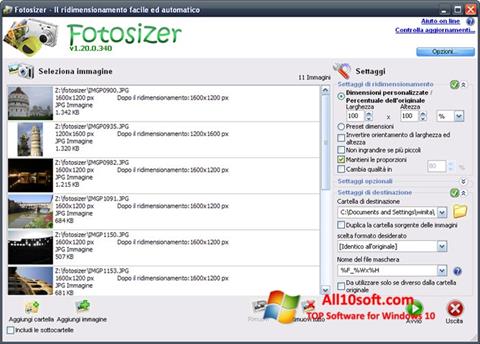 Screenshot Fotosizer Windows 10