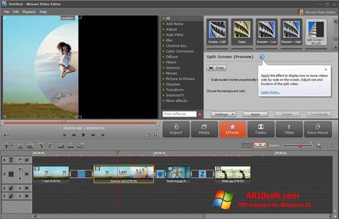 Screenshot Movavi Video Editor Windows 10