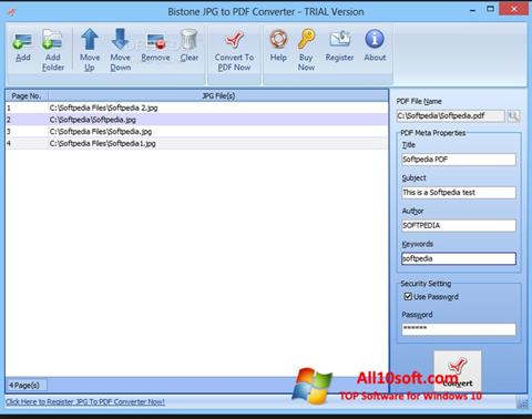 Screenshot Image To PDF Converter Windows 10