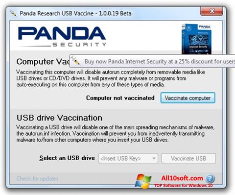 Screenshot Panda USB Vaccine Windows 10