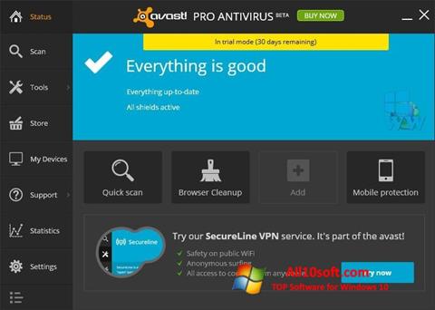 Screenshot Avast! Pro Antivirus Windows 10