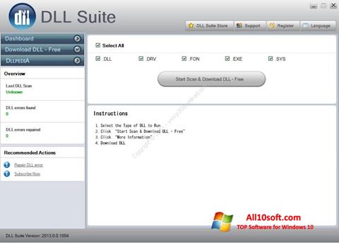 Screenshot DLL Suite Windows 10
