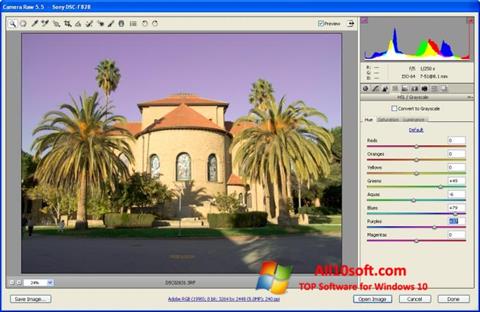 Screenshot Adobe Camera Raw Windows 10