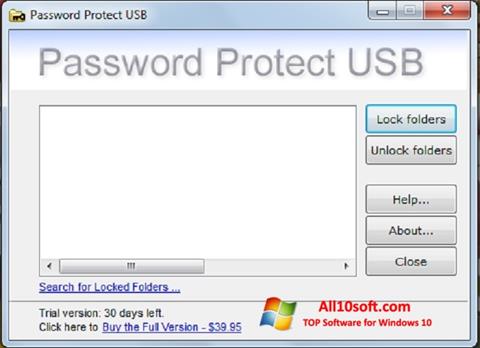 Screenshot Password Protect USB Windows 10